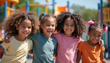 Happy Friends at Playground.