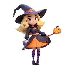 a cartoon character with a pumpkin on it