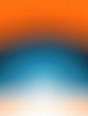 Obraz premium Soft gradient blue orange colors transitions white background