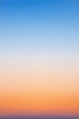 Fototapeta premium Soft gradient blue orange colors transitions white background