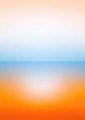 Obraz premium Soft gradient blue orange colors transitions white background