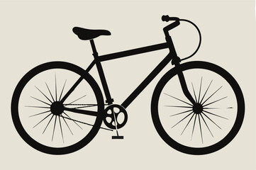 Fototapeta premium bicycle silhouette vector illustration 