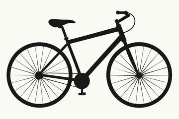 bicycle silhouette vector illustration 