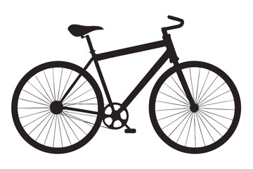 bicycle silhouette vector illustration 