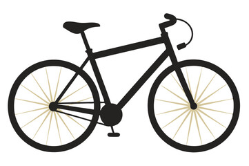 Obraz premium bicycle silhouette vector illustration 