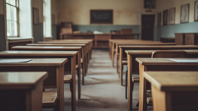 Classrom School from 90s with day light