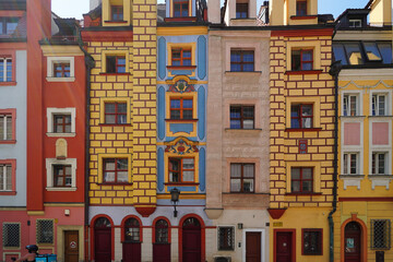 Tenement houses on Malarska Street in Wrocław.