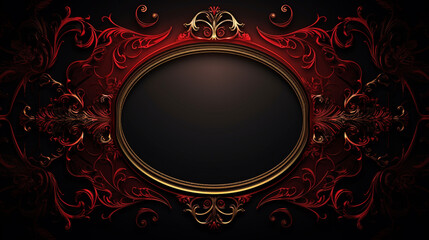 classic background, ornamental frame