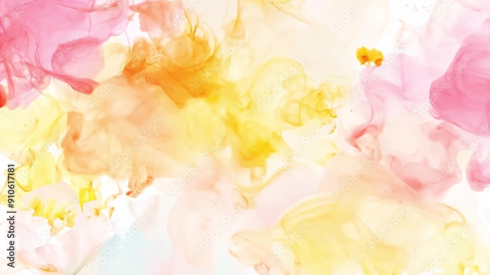 Poster this gentle blend of soft pastel flowers creating a serene, abstract visual experience.