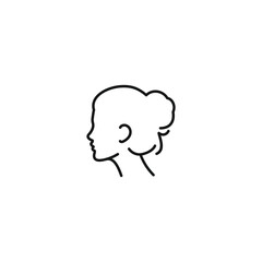 Head icon vector. EPS 10 editable vector