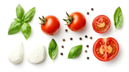 Fototapeta premium Fresh Ingredients for a Delicious Salad