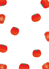 トマトのシームレスパターン