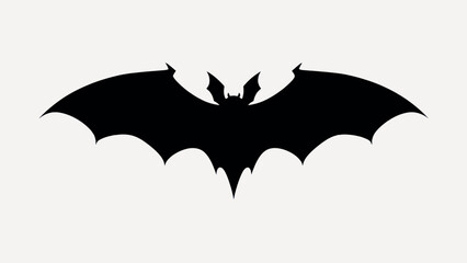 Silhouette bat symbol vector design