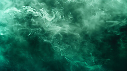 Obraz premium Green Gasoline Texture Background with Blurred and Mystic Smoke Effects