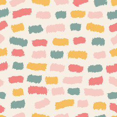 Seamless pattern hand painted brush stroke artistic wallpaper unique background art paint backdrop minimalistic modern texture