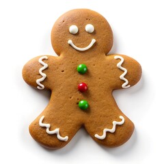 gingerbread person  isolated with white background