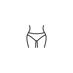 Hips icon vector. EPS 10 editable vector