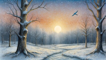 wintry landscape
Generative AI