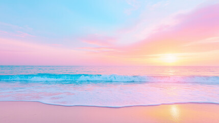 sunset on the beach