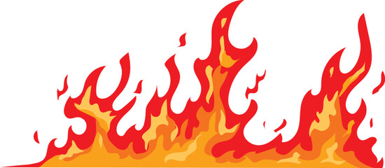 炎のライン素材