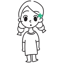 의사캐릭터(의사+여자+아이+양갈래)