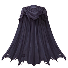 Naklejka premium A dark, flowing cloak with a mysterious aura, perfect for adding an element of intrigue to costumes or artwork. transparent background