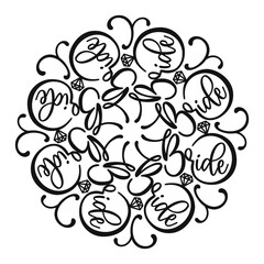 Bride mandala, wedding, celebration,