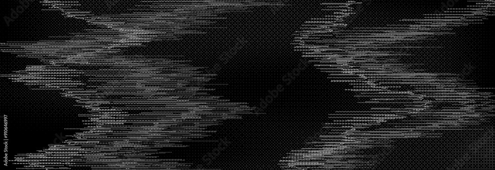 Poster tv static noise texture. distorted rippled vhs video screen overlay. glitch pixelated random backgro