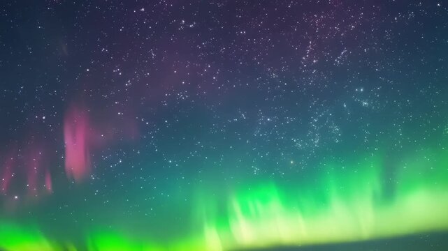 A symphony of light and motion the Aurora Borealis captivates with its vivid colors and dreamy ambiance punctuated by bursts of playful bokeh. Light leaks bokeh