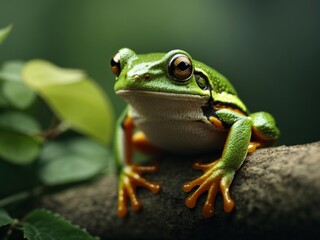 Obraz premium Tree frog Wallace flying frog