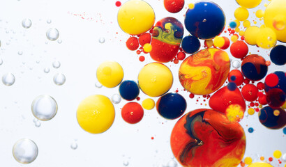 Colorful oil in water abstract background