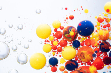 Colorful oil in water abstract background