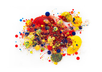 Colorful oil in water abstract background