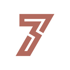 Monogram 7. Number 7. Number 7 design logo. Monogram letter mark 7 logo design. Monogram design vector logo. Monogram number 7 logo design. Simple number 7 monogram. Monogram 7 design logo.