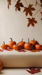 pumpkin and on a table
