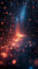 Fototapeta premium Abstract colorful technology design representing data analytics.