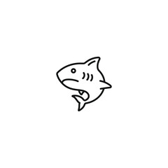 Shark icon vector. EPS 10 editable vector