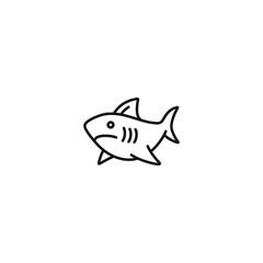 Shark icon vector. EPS 10 editable vector