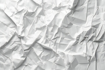 Obraz premium Crumpled White Paper Creating an Abstract and Textured Background Design