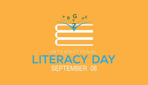 International Literacy Day is observed every year on September.Holiday concept background, placard, banner design template Vector illustration background design.