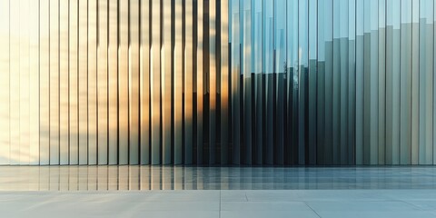 Obraz premium Modern Architectural Design with Reflective Panels