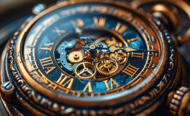 Obraz premium a close up of a clock