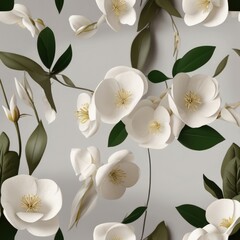 Obraz premium Beautiful White Flower Isolated on White Background – Minimalist Natural Photography and Botanical Elegance