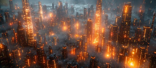 Fototapeta premium Futuristic Cityscape