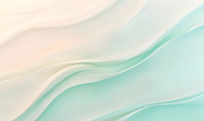 Fototapeta premium A soft and gentle background with a gradient of light green, Generative AI