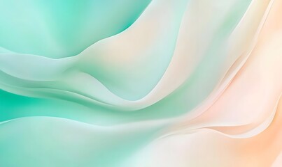 A soft and gentle background with a gradient of light green, Generative AI