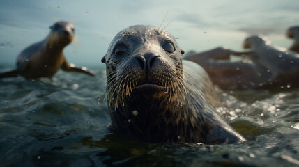 Fototapeta premium island sea lion