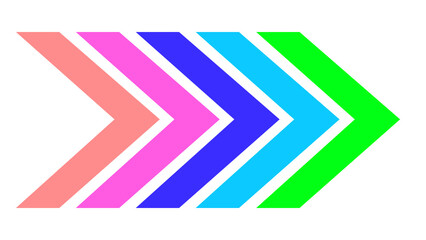 sideways Set . Linear signs collection. Arrow Design .four elements for your design.Striped direction. vector illustration