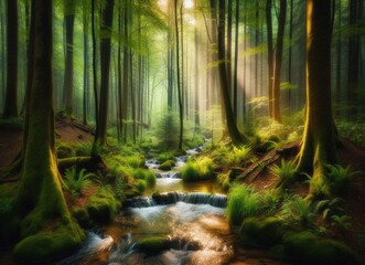 Obraz premium ForestStream