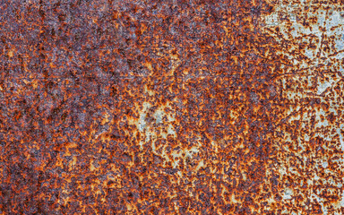 Rusty Surface of a metal sheet.